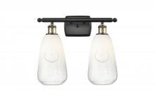 Innovations Lighting 516-2W-BAB-G480-6OP - Brookhaven Almond - 2 Light - 16 inch - Black Antique Brass - Bath Vanity Light