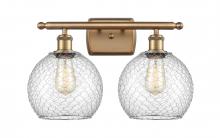 Innovations Lighting 516-2W-BB-G122-8CSN - Farmhouse Chicken Wire 2 Light Bath Vanity Light