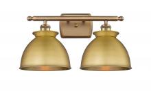 Innovations Lighting 516-2W-BB-M14-BB - Adirondack - 2 Light - 18 inch - Brushed Brass - Bath Vanity Light