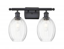 Innovations Lighting 516-2W-BK-G459-6CL - Preston Bulb - 2 Light - 16 inch - Matte Black - Bath Vanity Light