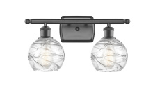 Innovations Lighting 516-2W-OB-G1213-6CL - Athens Deco Swirl - 2 Light - 16 inch - Oil Rubbed Bronze - Bath Vanity Light