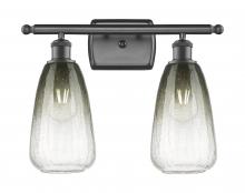 Innovations Lighting 516-2W-OB-G480-6SL - Brookhaven Almond - 2 Light - 16 inch - Oil Rubbed Bronze - Bath Vanity Light