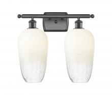 Innovations Lighting 516-2W-OB-G484-7OP - Brookhaven Flute - 2 Light - 17 inch - Oil Rubbed Bronze - Bath Vanity Light