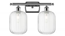 Innovations Lighting 516-2W-PC-G460-7CL - Preston Cylinder - 2 Light - 17 inch - Polished Chrome - Bath Vanity Light