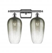 Innovations Lighting 516-2W-PC-G484-7SL - Brookhaven Flute - 2 Light - 17 inch - Polished Chrome - Bath Vanity Light