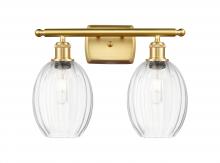 Innovations Lighting 516-2W-SG-G459-6CL - Preston Bulb - 2 Light - 16 inch - Satin Gold - Bath Vanity Light