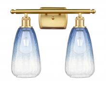 Innovations Lighting 516-2W-SG-G480-6SB - Brookhaven Almond - 2 Light - 16 inch - Satin Gold - Bath Vanity Light