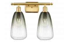 Innovations Lighting 516-2W-SG-G480-6SL - Brookhaven Almond - 2 Light - 16 inch - Satin Gold - Bath Vanity Light