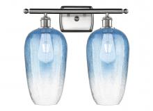 Innovations Lighting 516-2W-SN-G484-7SB - Brookhaven Flute - 2 Light - 17 inch - Brushed Satin Nickel - Bath Vanity Light