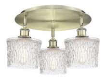 Innovations Lighting 516-3C-AB-G402 - Niagara - 3 Light - 18 inch - Antique Brass - Semi-Flush Mount