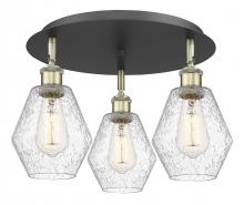 Innovations Lighting 516-3C-BAB-G654-6 - Cindyrella - 3 Light - 18 inch - Black Antique Brass - Semi-Flush Mount