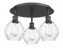 Innovations Lighting 516-3C-BK-G362 - Waverly - 3 Light - 18 inch - Matte Black - Semi-Flush Mount