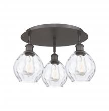 Innovations Lighting 516-3C-OB-G362 - Waverly - 3 Light - 18 inch - Oil Rubbed Bronze - Semi-Flush Mount