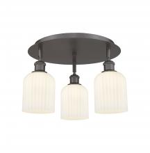 Innovations Lighting 516-3C-OB-G559-5GWH - Bridal Veil - 3 Light - 17 inch - Oil Rubbed Bronze - Semi-Flush Mount