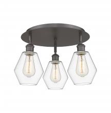 Innovations Lighting 516-3C-OB-G652-6 - Cindyrella - 3 Light - 18 inch - Oil Rubbed Bronze - Semi-Flush Mount