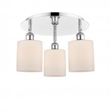 Innovations Lighting 516-3C-PC-G111 - Cobbleskill - 3 Light - 17 inch - Polished Chrome - Semi-Flush Mount
