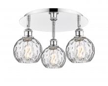 Innovations Lighting 516-3C-PC-G1215-6 - Athens Water Glass - 3 Light - 18 inch - Polished Chrome - Semi-Flush Mount