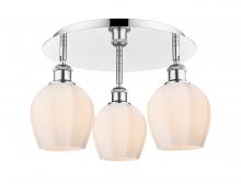 Innovations Lighting 516-3C-PC-G461-6 - Norfolk - 3 Light - 18 inch - Polished Chrome - Semi-Flush Mount