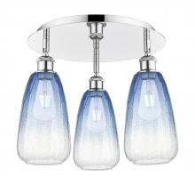 Innovations Lighting 516-3C-PC-G480-6SB - Brookhaven Almond - 3 Light - 18 inch - Polished Chrome - Semi-Flush Mount