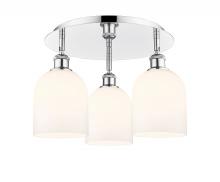 Innovations Lighting 516-3C-PC-G558-6GWH - Bella - 3 Light - 17 inch - Polished Chrome - Semi-Flush Mount