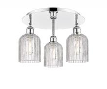 Innovations Lighting 516-3C-PC-G559-5CL - Bridal Veil - 3 Light - 17 inch - Polished Chrome - Semi-Flush Mount