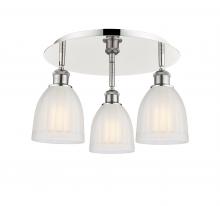 Innovations Lighting 516-3C-PN-G441 - Brookfield - 3 Light - 18 inch - Polished Nickel - Semi-Flush Mount