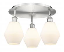 Innovations Lighting 516-3C-SN-G651-6 - Cindyrella - 3 Light - 18 inch - Satin Nickel - Semi-Flush Mount
