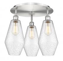 Innovations Lighting 516-3C-SN-G654-7 - Cindyrella - 3 Light - 19 inch - Satin Nickel - Semi-Flush Mount