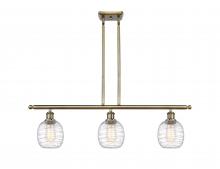 Innovations Lighting 516-3I-AB-G1013 - Belfast - 3 Light - 36 inch - Antique Brass - Stem hung - Island Light
