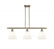 Innovations Lighting 516-3I-AB-GBC-81 - Berkshire - 3 Light - 36 inch - Antique Brass - Stem hung - Island Light