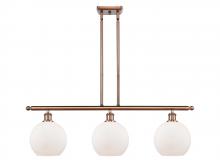 Innovations Lighting 516-3I-AC-G121 - Athens - 3 Light - 36 inch - Antique Copper - Stem hung - Island Light
