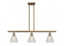 Innovations Lighting 516-3I-BB-G275 - Conesus - 3 Light - 36 inch - Brushed Brass - Stem hung - Island Light
