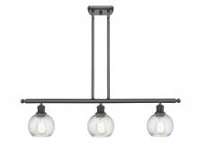 Innovations Lighting 516-3I-BK-G1214-6 - Small Twisted Swirl 3 Light Island Light part of the Ballston Collection