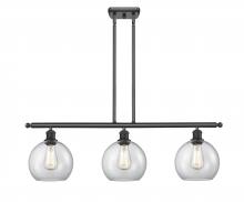 Innovations Lighting 516-3I-BK-G122 - Athens - 3 Light - 36 inch - Matte Black - Stem hung - Island Light
