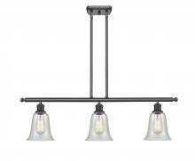 Innovations Lighting 516-3I-BK-G2812 - Hanover - 3 Light - 36 inch - Matte Black - Stem hung - Island Light