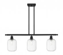 Innovations Lighting 516-3I-BK-G460-7CL - Preston Cylinder - 3 Light - 36 inch - Matte Black - Stem Hung - Island Light
