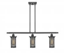 Innovations Lighting 516-3I-OB-CE219 - Bleecker - 3 Light - 36 inch - Oil Rubbed Bronze - Stem hung - Island Light