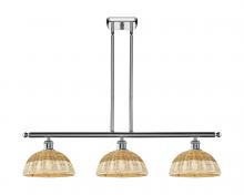 Innovations Lighting 516-3I-PC-NBD2-9-NAT - Bristol Natural II - 3 Light - 36 inch - Polished Chrome - Stem Hung - Island Light