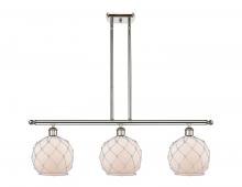 Innovations Lighting 516-3I-PN-G121-8RW - Farmhouse Rope - 3 Light - 36 inch - Polished Nickel - Stem hung - Island Light