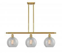 Innovations Lighting 516-3I-SG-G125 - Athens - 3 Light - 36 inch - Satin Gold - Stem hung - Island Light