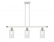 Innovations Lighting 516-3I-WPC-G802 - Clymer - 3 Light - 36 inch - White Polished Chrome - Stem hung - Island Light