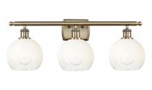 Innovations Lighting 516-3W-AB-G483-8OP - Brookhaven Globe - 3 Light - 28 inch - Antique Brass - Bath Vanity Light