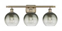 Innovations Lighting 516-3W-AB-G483-8SL - Brookhaven Globe - 3 Light - 28 inch - Antique Brass - Bath Vanity Light