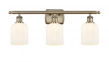 Innovations Lighting 516-3W-AB-G559-5GWH - Bridal Veil - 3 Light - 25 inch - Antique Brass - Bath Vanity Light