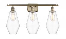 Innovations Lighting 516-3W-AB-G652-7 - Cindyrella - 3 Light - 27 inch - Antique Brass - Bath Vanity Light