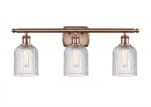 Innovations Lighting 516-3W-AC-G559-5CL - Bridal Veil - 3 Light - 25 inch - Antique Copper - Bath Vanity Light