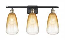 Innovations Lighting 516-3W-BAB-G480-6AM - Brookhaven Almond - 3 Light - 26 inch - Black Antique Brass - Bath Vanity Light