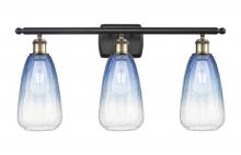 Innovations Lighting 516-3W-BAB-G480-6SB - Brookhaven Almond - 3 Light - 26 inch - Black Antique Brass - Bath Vanity Light