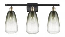 Innovations Lighting 516-3W-BAB-G480-6SL - Brookhaven Almond - 3 Light - 26 inch - Black Antique Brass - Bath Vanity Light