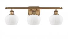 Innovations Lighting 516-3W-BB-G91 - Fenton - 3 Light - 27 inch - Brushed Brass - Bath Vanity Light